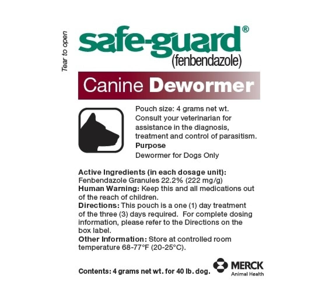Safe Guard Paste Canine De-Wormer 4 GM