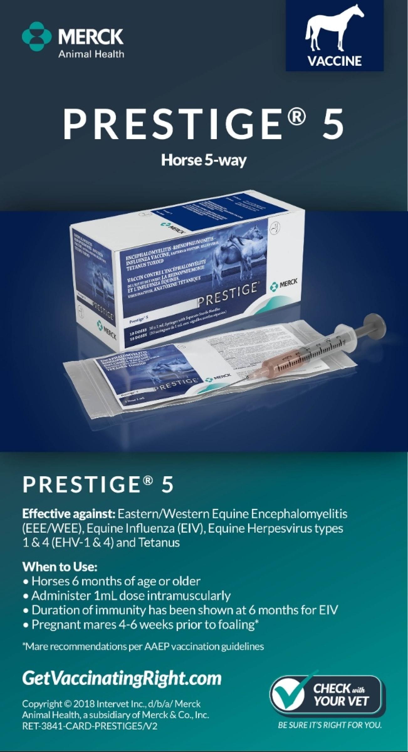 Prestige 5 Way Horse Vaccine