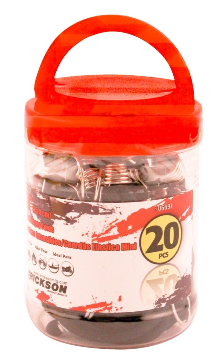 20 Pk 10" Mini Bungey in a jar