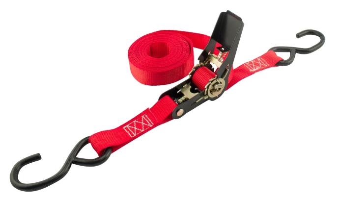 content/products/1" x 15' Red  Light Duty Rachet Strap.  500 lb. rated.  