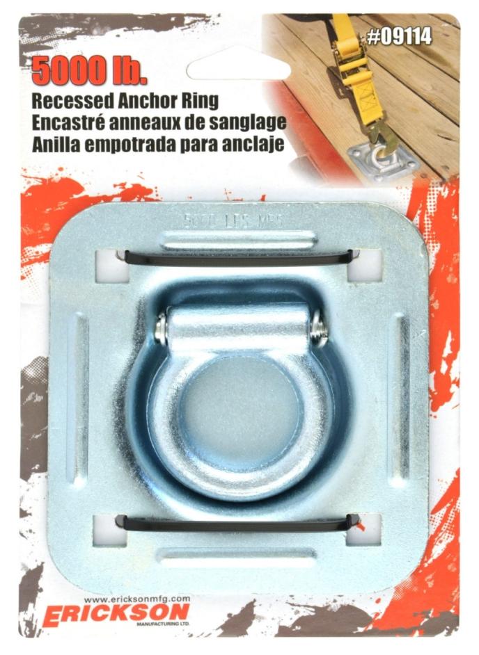 Heavy Duty Recessed Anchor Ring. 5,000 lb. rated.     
