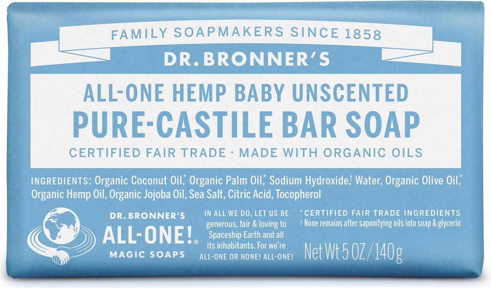 Dr. Bronner's Solid Castille Soap Bar