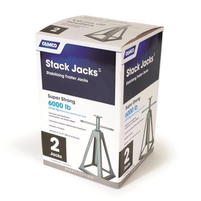 Camco Stack Jacks - Stabilizing Trailer Jack Aluminum