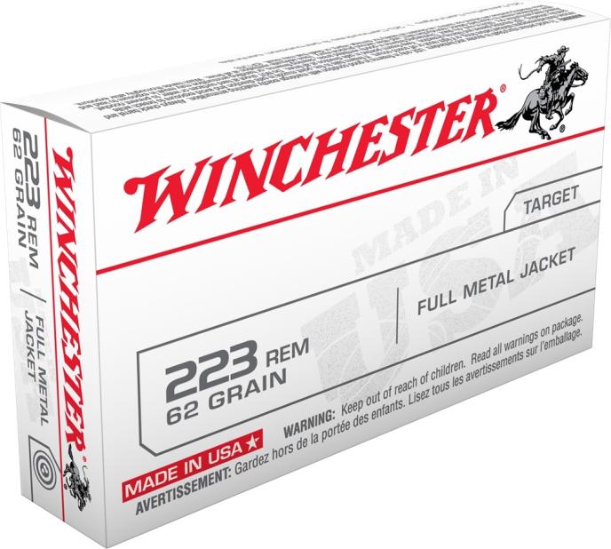 Winchester USA 223 Remington 62 Grain Full Metal Jacket