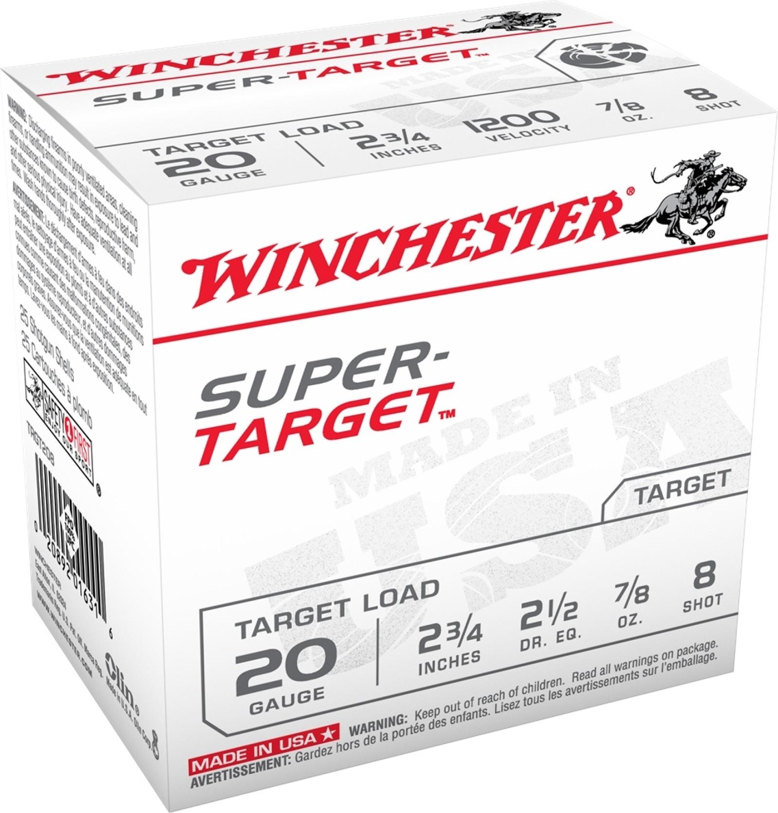 Winchester Super-Target 20 Gauge 2-3/4" 7/8 oz #8 Shot