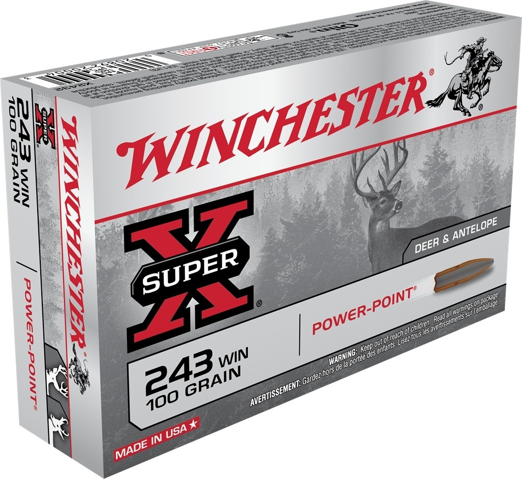 Winchester Super-X 243 Winchester 100 Grain Power-Point