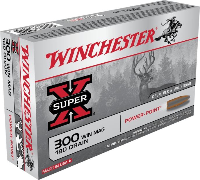 Winchester Super-X 300 Winchester Magnum 180 Grain Power-Point