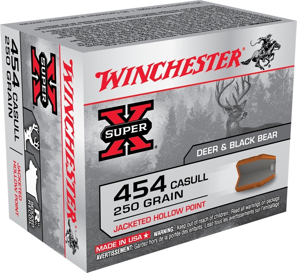 Winchester Super-X Ammunition 454 Casull 250 Grain Jacketed Hollow Point