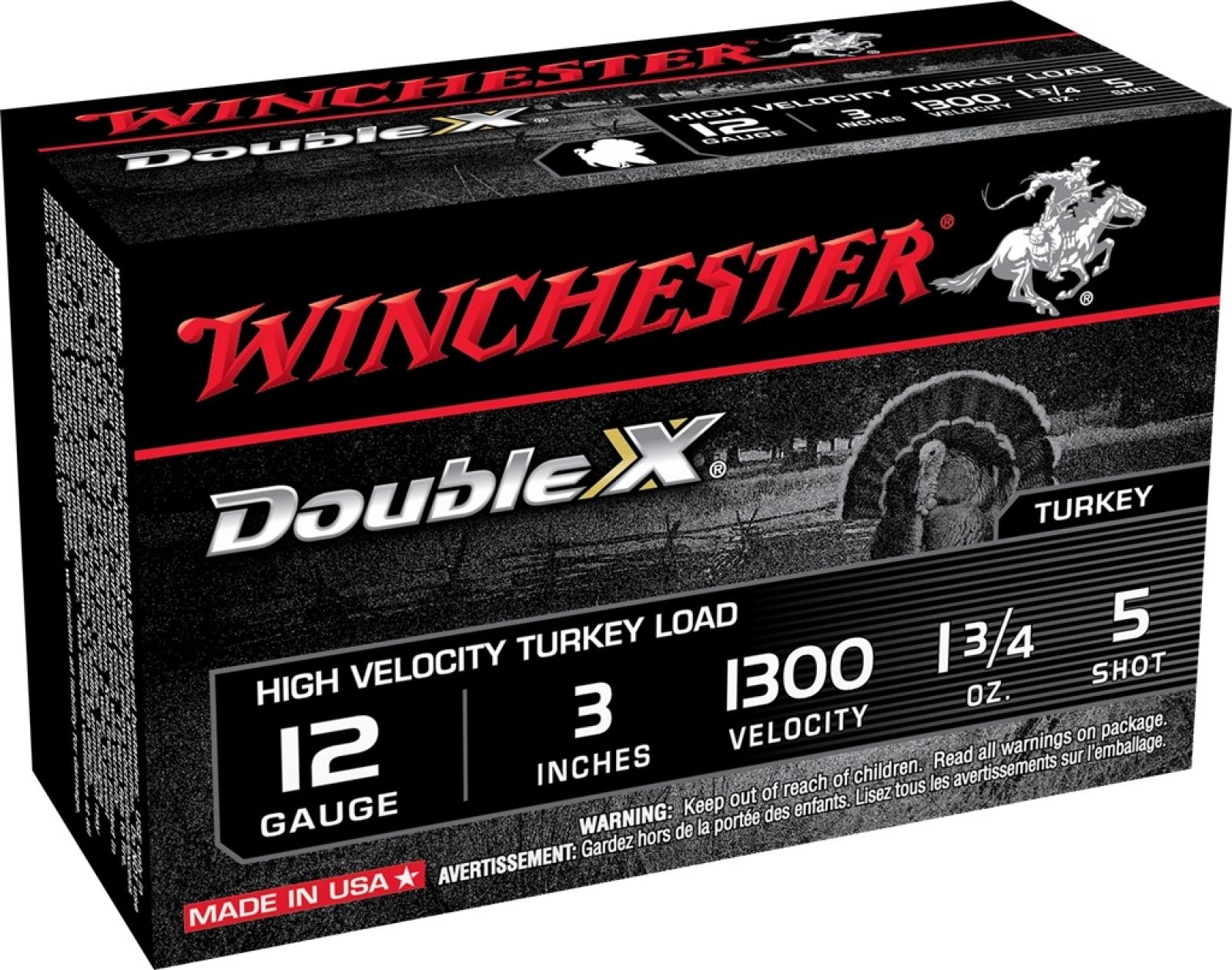 Winchester Double X Turkey 12 Gauge 3" 1-3/4 oz #5 Copper Plated Shot