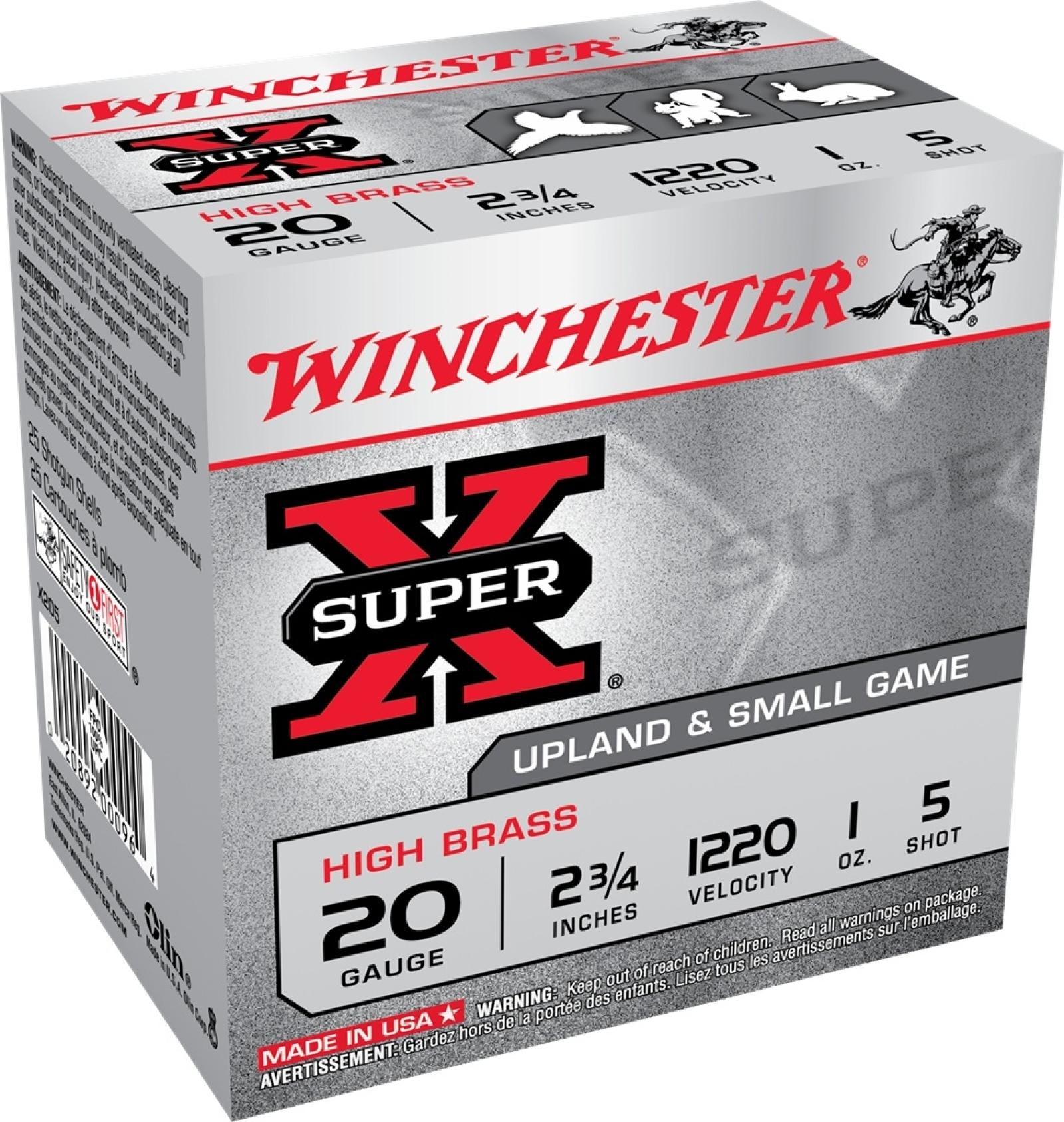 Winchester Super-X High Brass 20 Gauge 2-3/4" 1 oz
