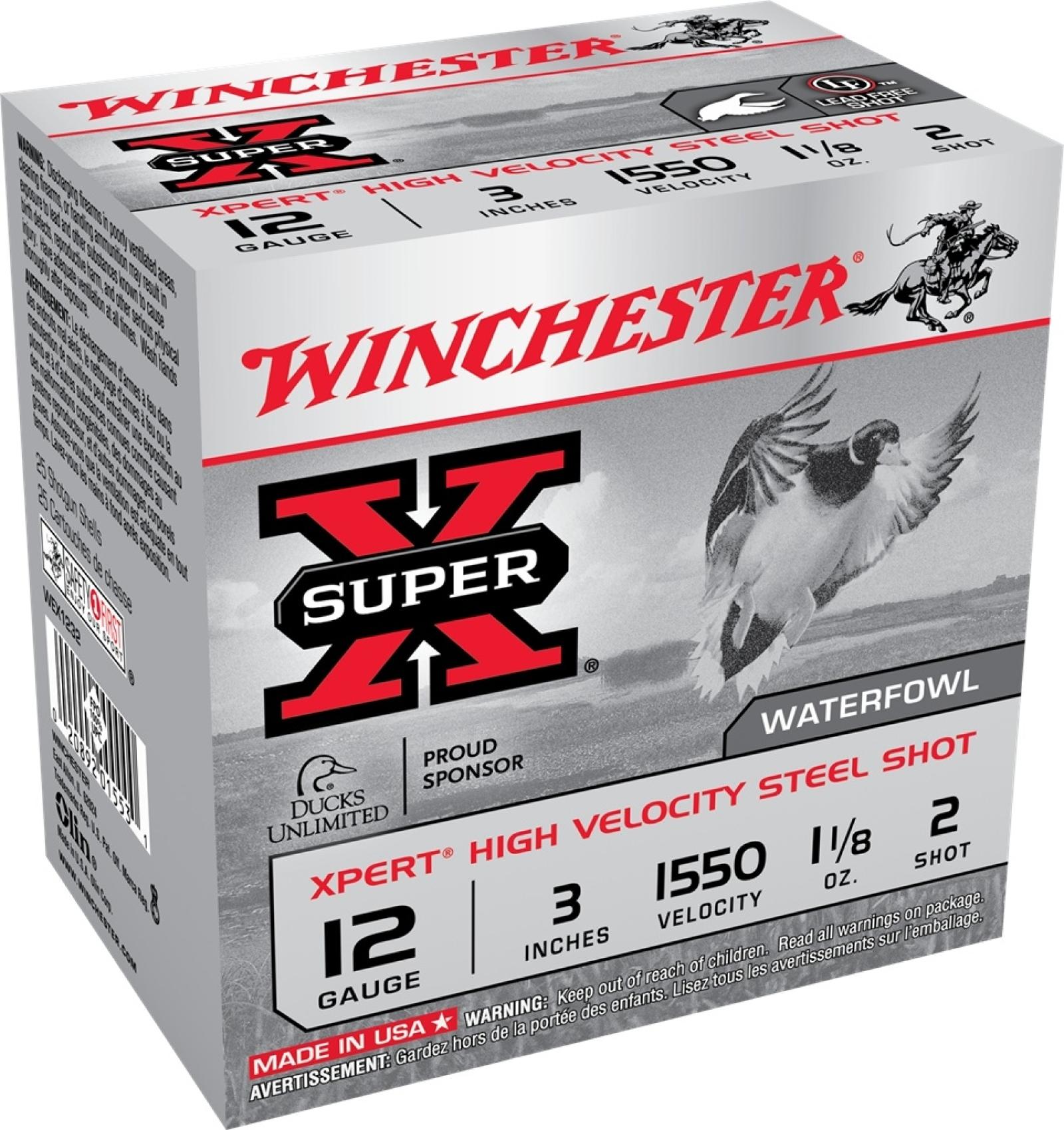 Winchester Xpert High Velocity 12 Gauge 3" 1-1/8 oz #2 Non-Toxic Steel Shot