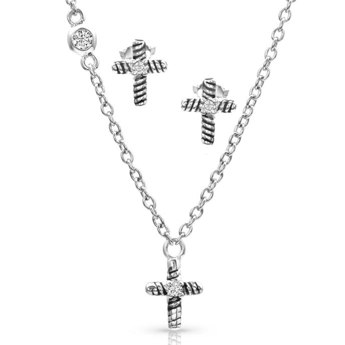 content/products/Montana Silversmiths Strong Faith Cross Mini Jewelry Set