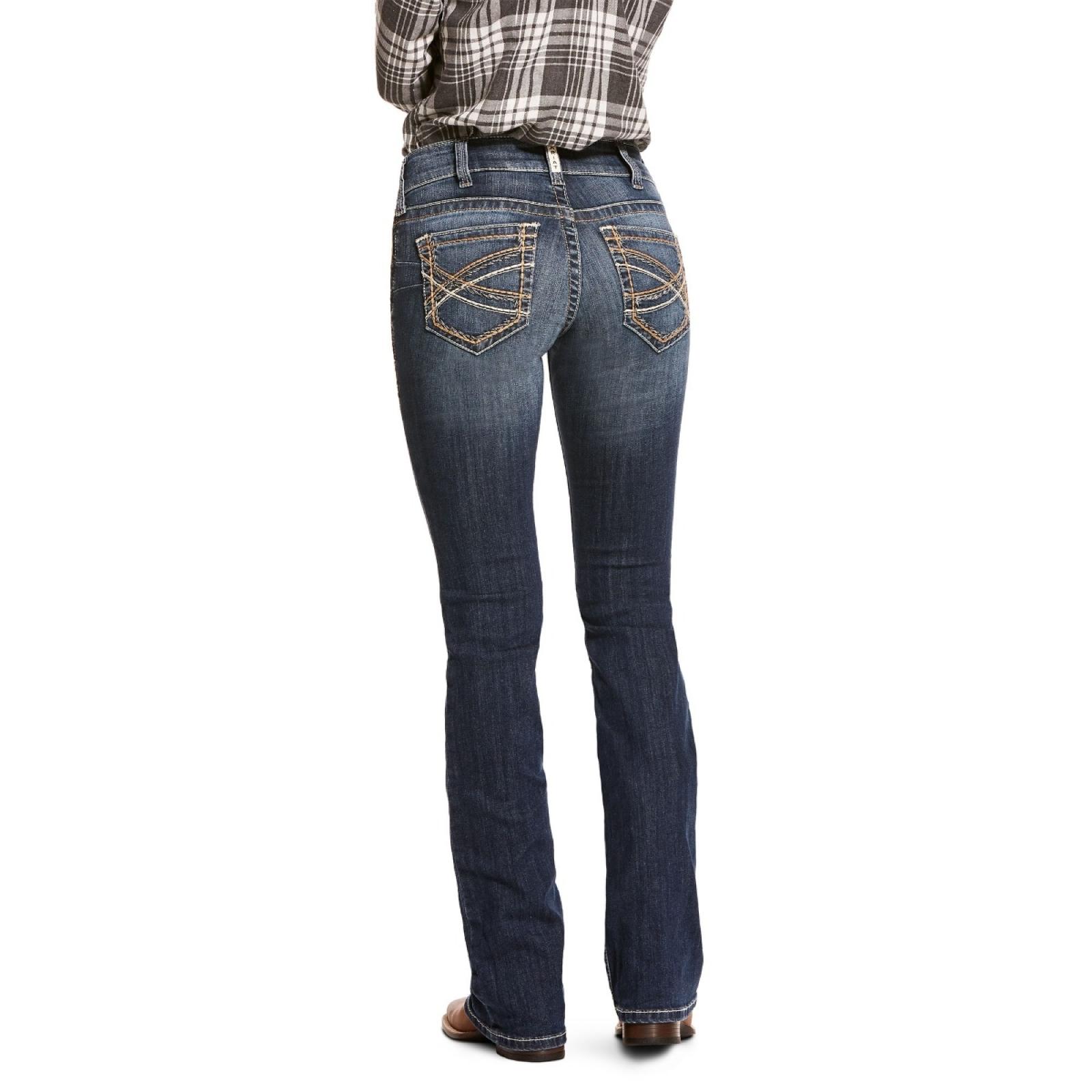 Ariat R.E.A.L. Mid Rise Stretch Entwined Festival Boot Cut Jean