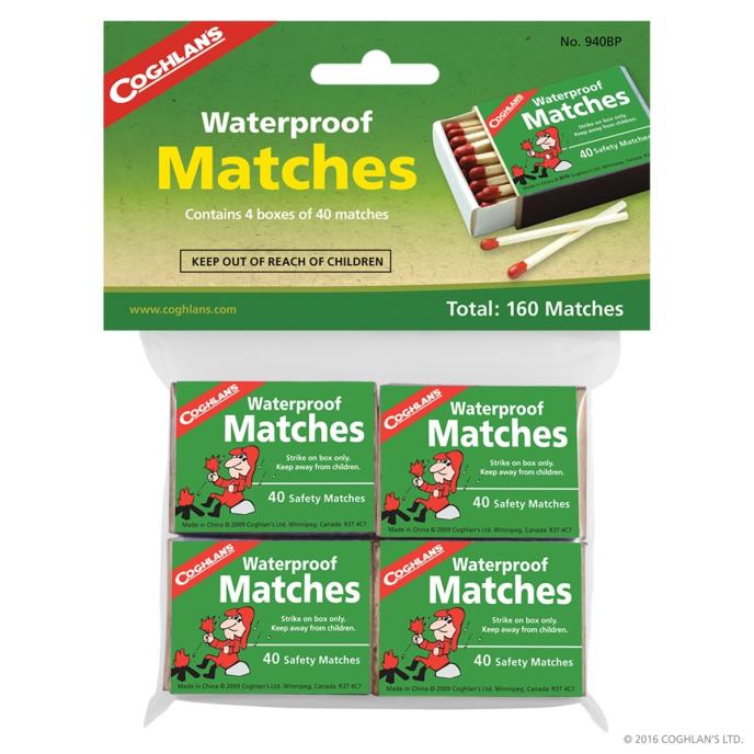 Coghlan Waterproof Matches 4 Pack