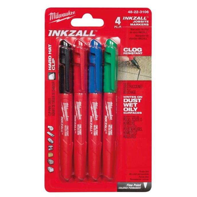 Milwaukee INKZALL™ Colored Fine Tip Marker