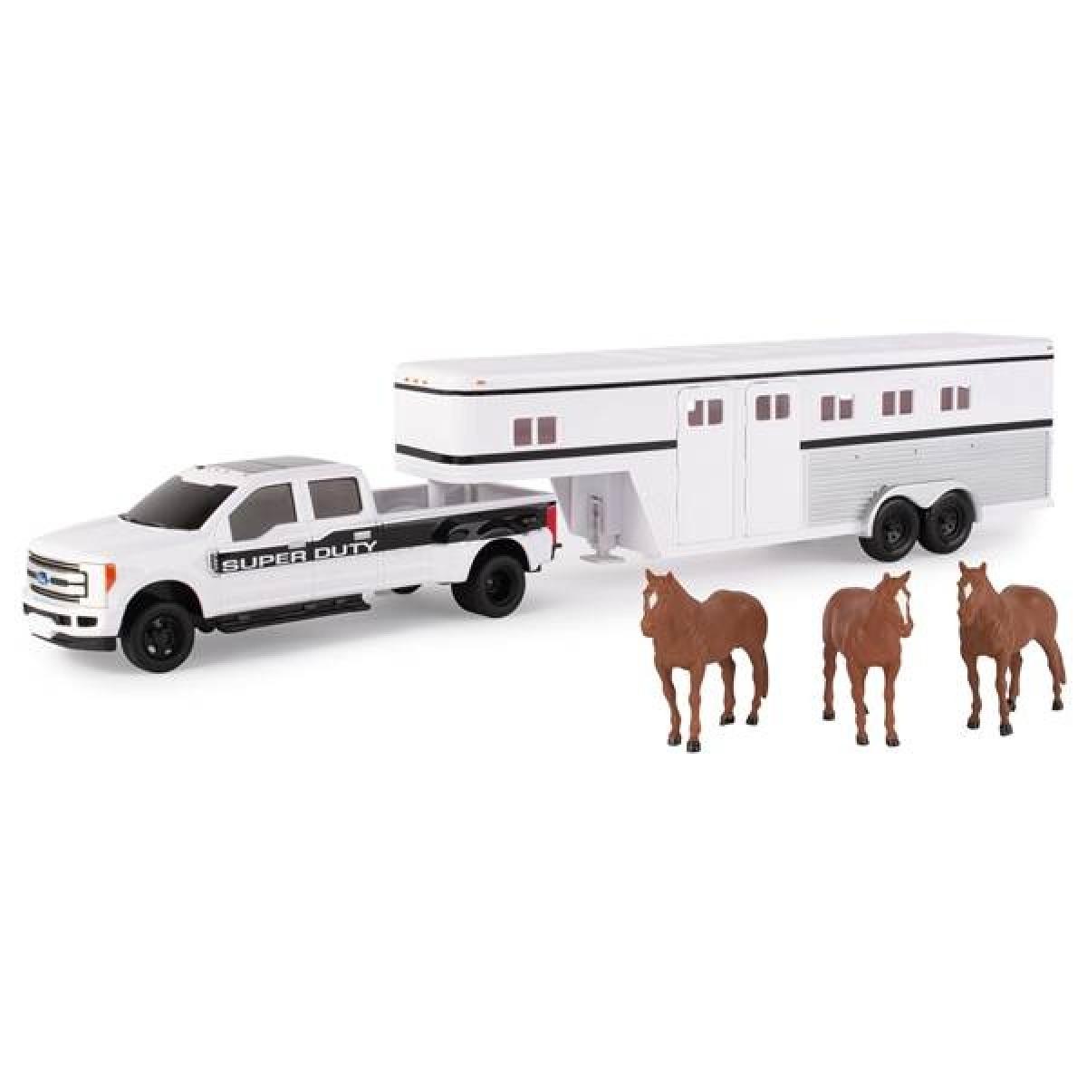1:32 Ford F-350 Pickup with Trailer/Horses