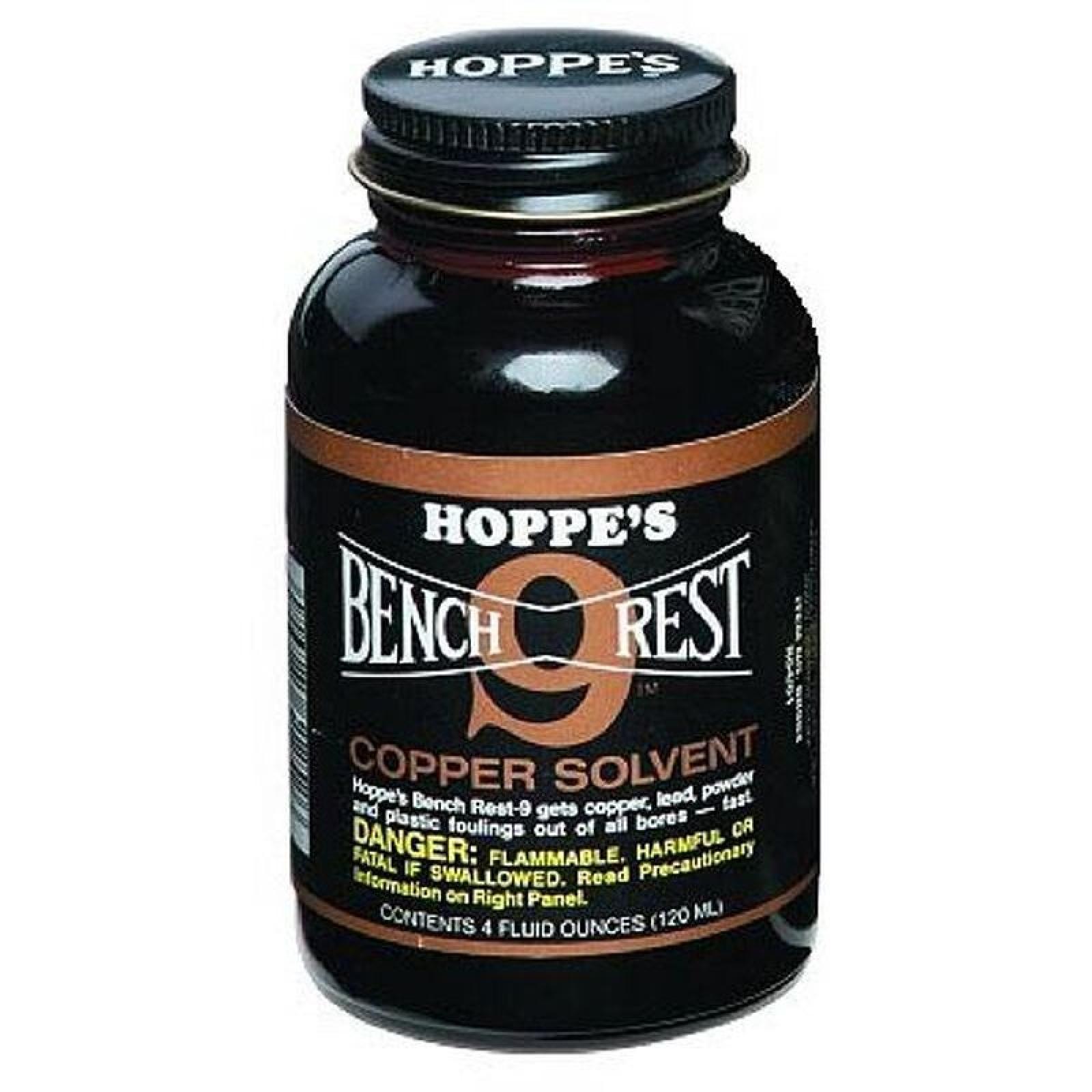 Blackhawk Hoppe's Bench Rest No. 9 Liquid Copper Solvent 4 oz. Glass Bottle