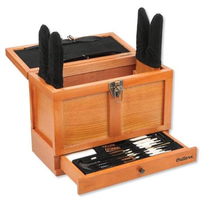 Outers Universal 25 Piece Cleaning Kit In Wooden Chest
