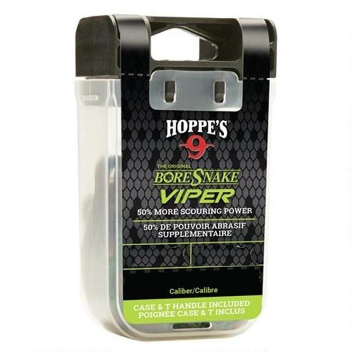 Hoppe's BoreSnake Viper Den Bore Cleaner Pistol/Revolver Length 9mm/.357/.380/.38 Caliber Pull Handle/Storage Case