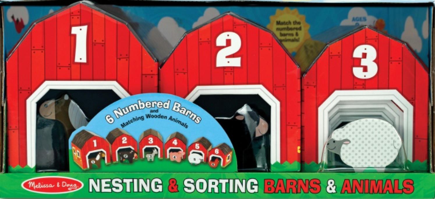 Melissa & Doug Nesting & Sorting Barns & Animals 4