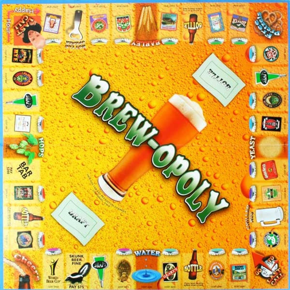 Brew-opoly Board Game Board