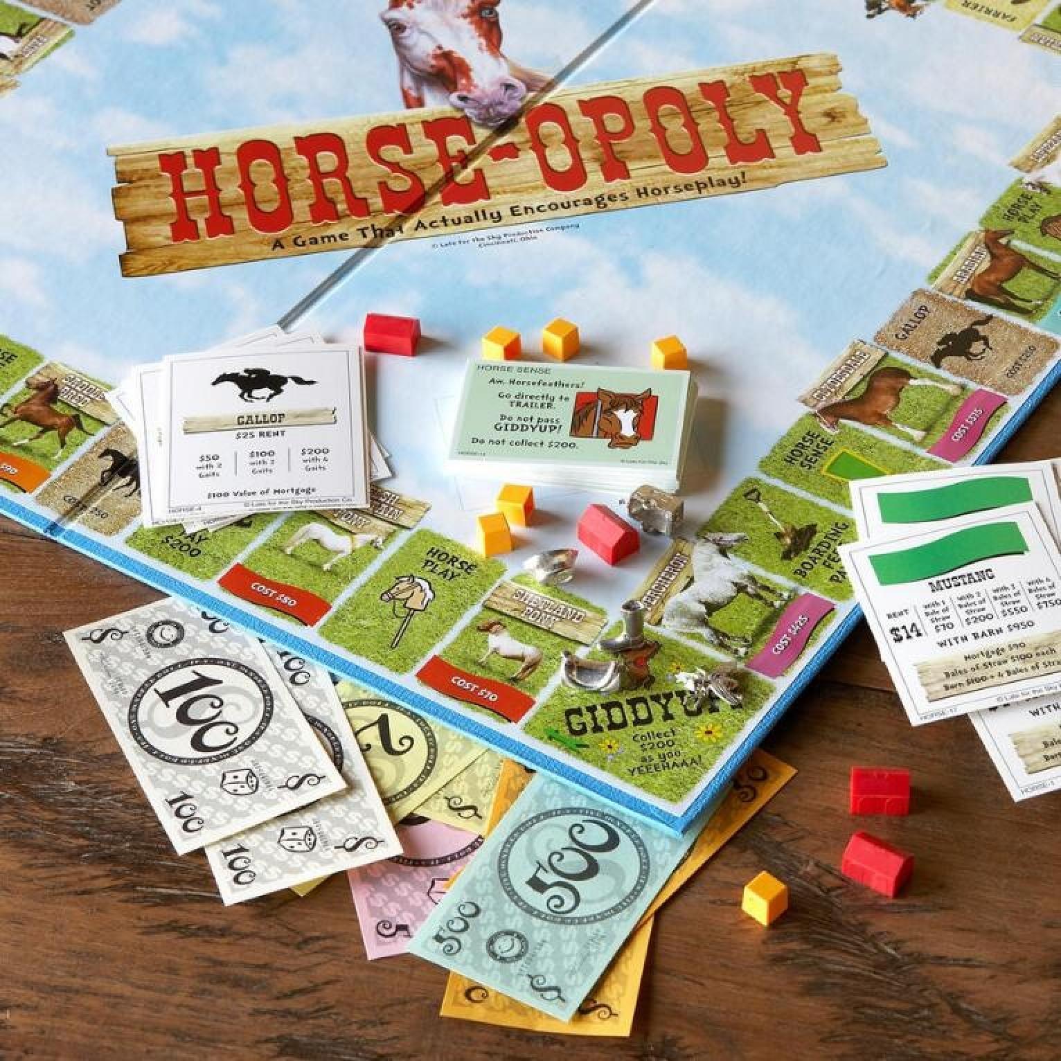 Horse-Opoly Board Game Board Corner