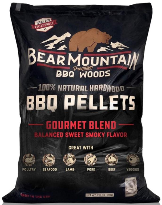content/products/Bear Mountain BBQ v Blend Wood Pellets Front