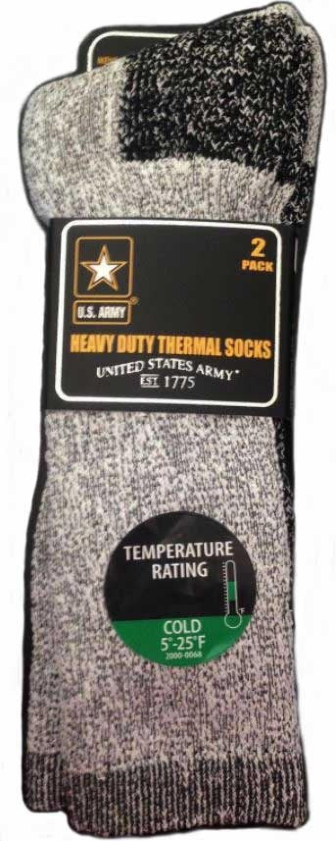 US Army 2 Pack Thermal Sock Close Up
