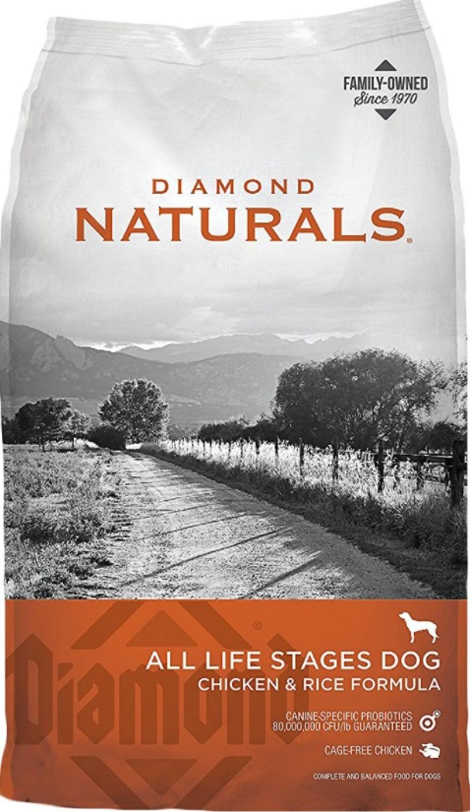 Diamond Naturals Chicken & Rice Formula All Life Stages Dry Dog Food Front