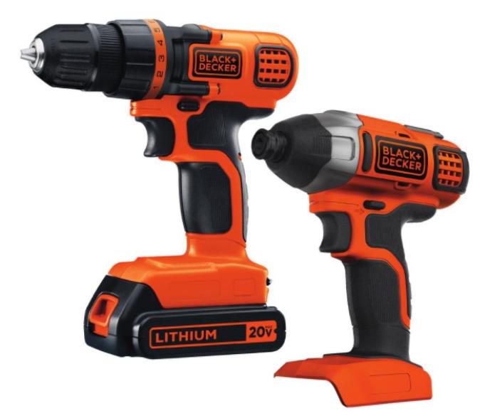 content/products/Black + Decker 20-Volt MAX Lithium-Ion Cordless Drill/Driver and Impact Driver Combo Kit