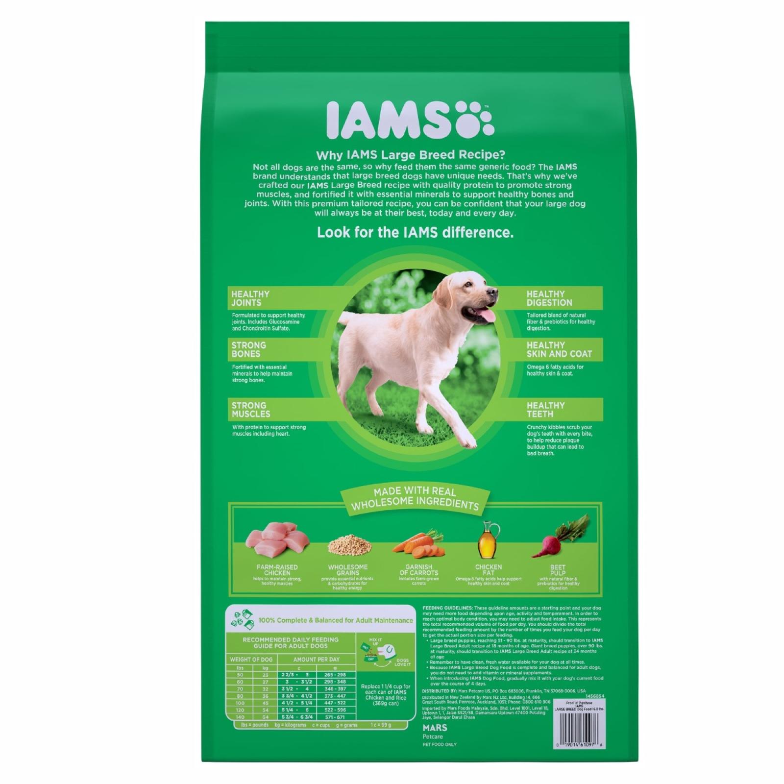 Iams™ Proactive Health™ Dog Food Large Breed Back