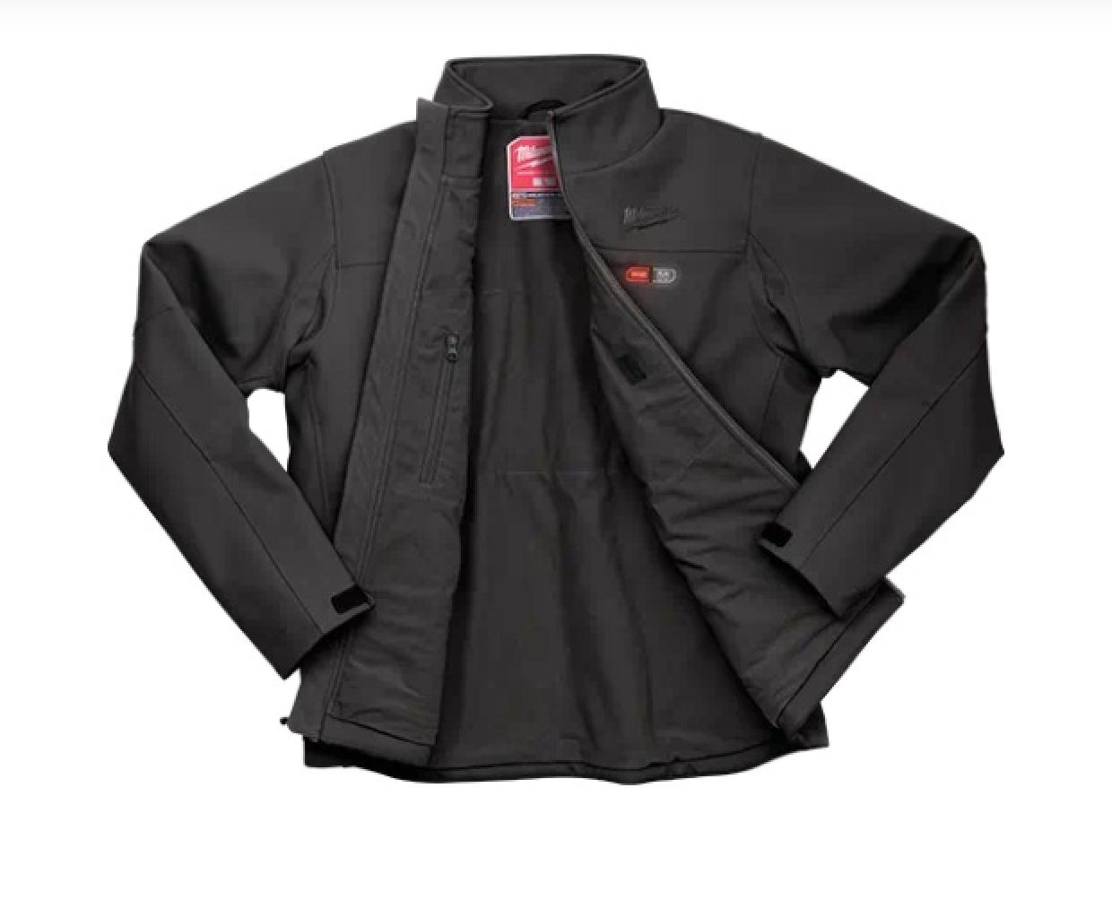 Milwaukee M12 Heated Toughshell Jacket Black Arms Out Unzipped