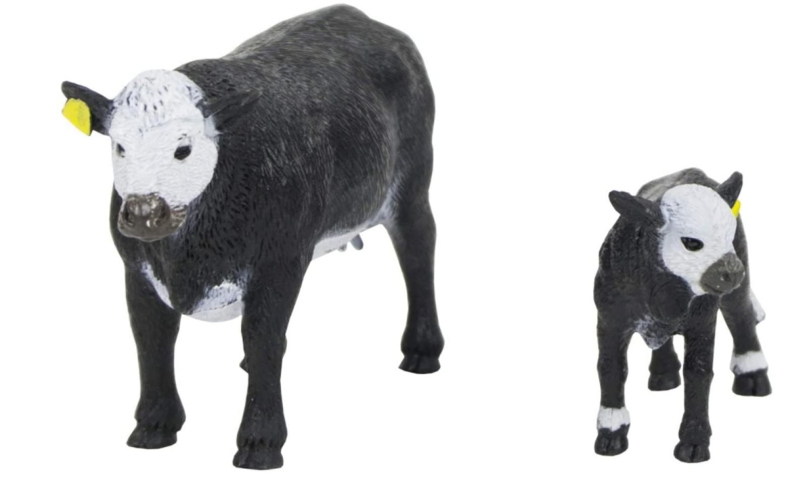 Big Country Farm Toys Black Baldy Cow & Calf Front