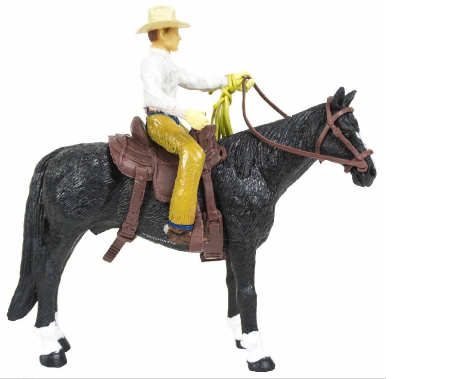 Big Country Farm Toys Cowboy on Horse Right Side
