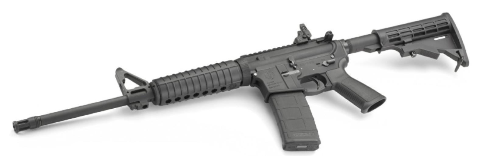 Ruger AR-556® : Standard  Model 08500  5.56 NATO - Autoloading Rifle Laying Down