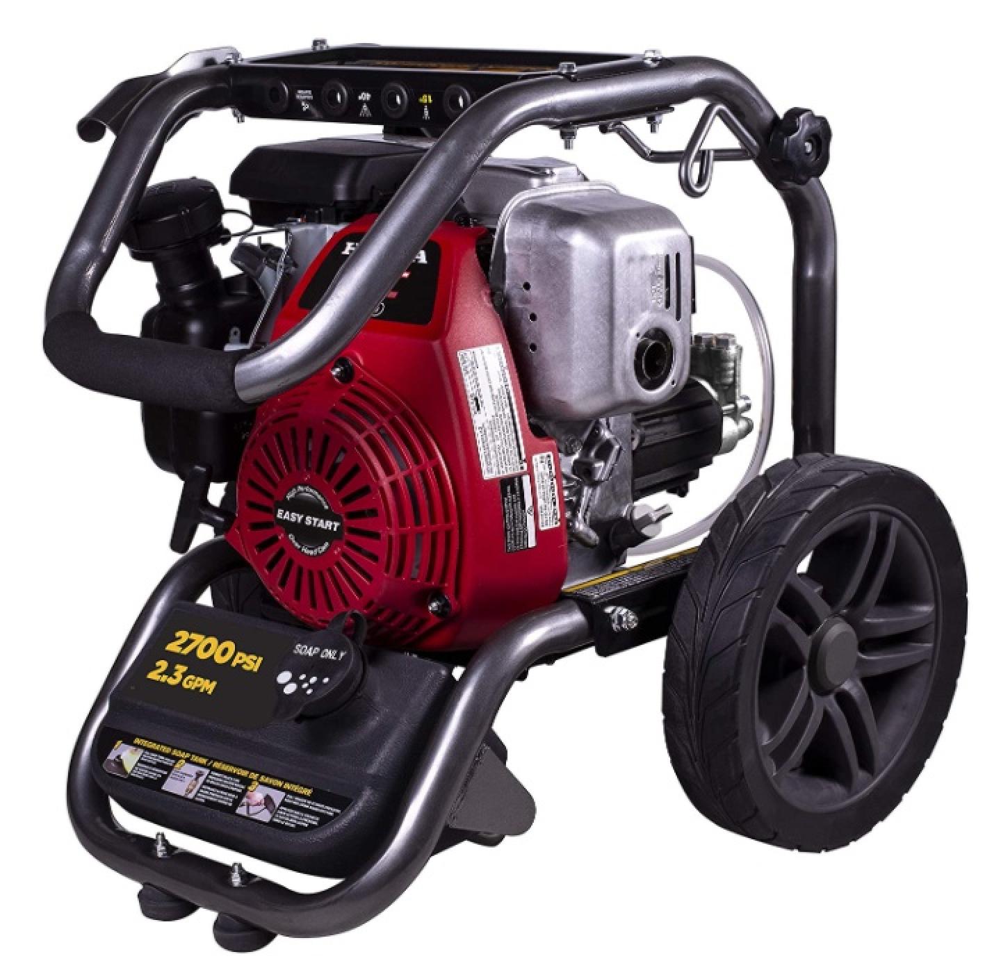 BE Power Equipment Pressure Washer 2700 PSI Folded Down