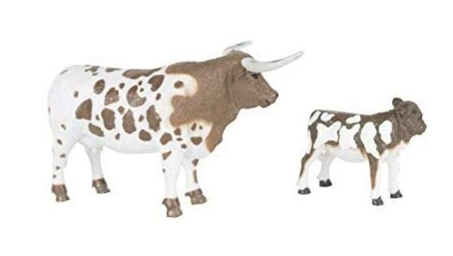 Big Country Farm Toys Longhorn Cow & Calf Right Side