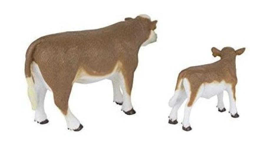 Big Country Farm Toys Herford Cow & Calf Toy Right Side