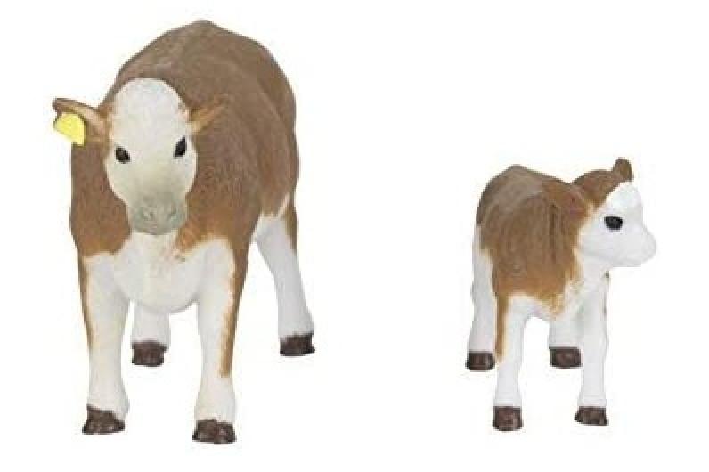 Big Country Farm Toys Herford Cow & Calf Toy Front Side