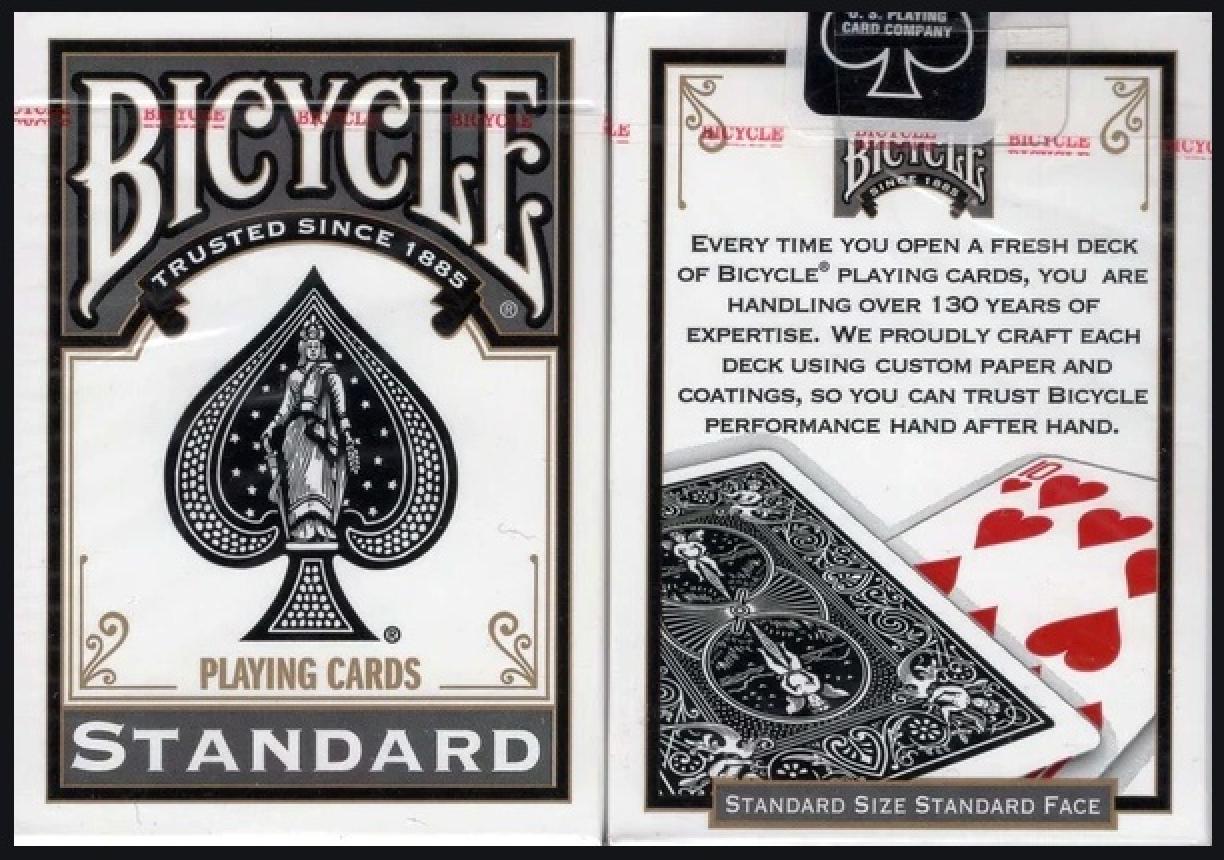 Bicycle Standard Playing Cards Front and Back