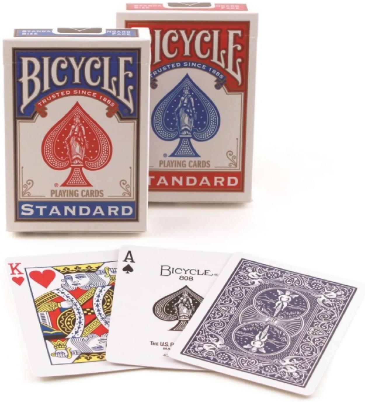 Bicycle Standard Playing Cards Showing Cards