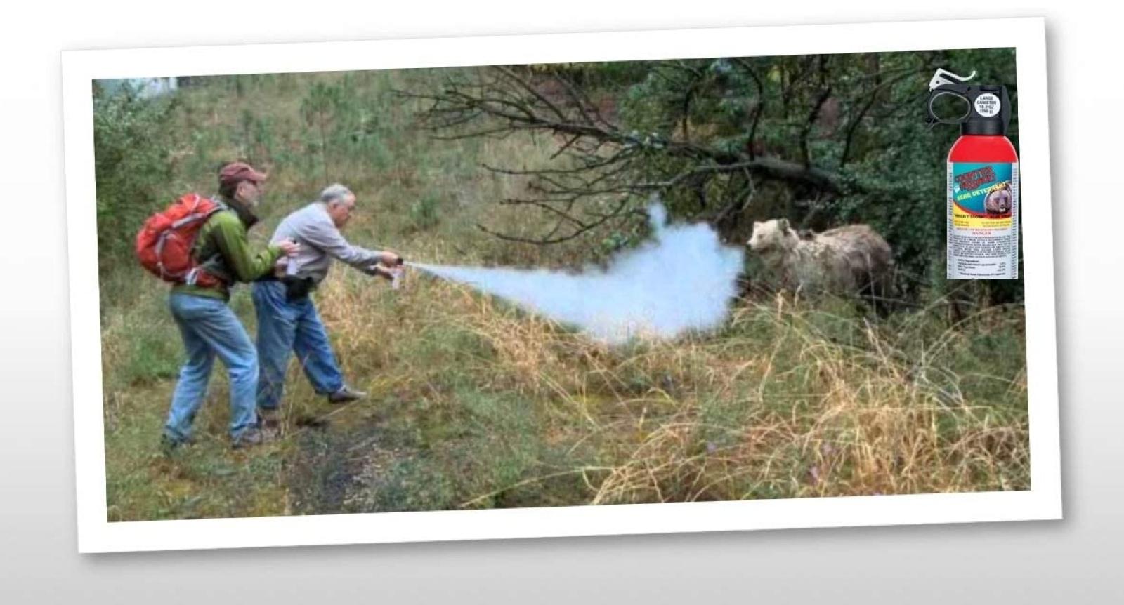 Counter Assault Bear Repellant Spray 10.2 oz with Holster Spraying Bear