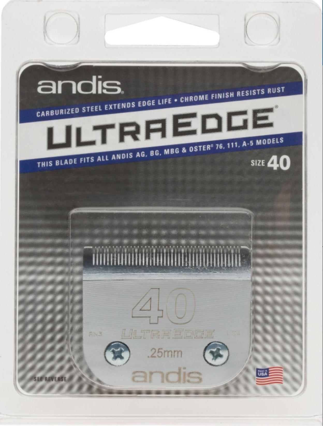 Andis UltraEdge Detachable Blade #40 Front of Package
