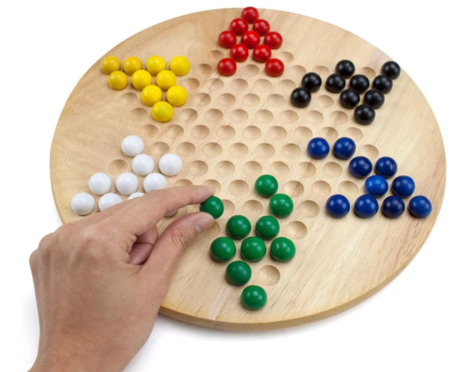Brybelly Wooden Chinese Checkers Person Playing