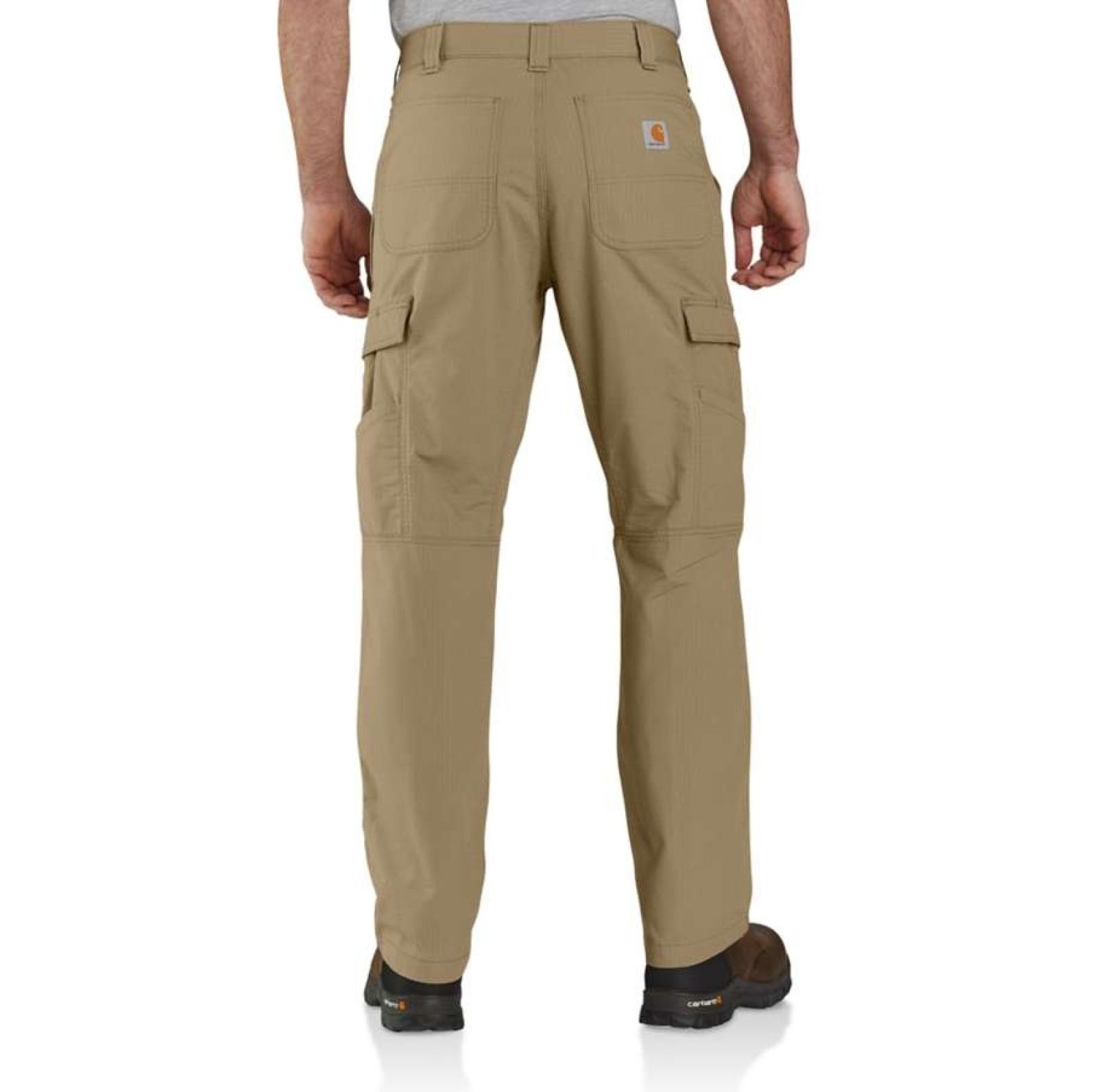Carhartt Men's Force® Relaxed Fit Ripstop Cargo Pant Dark Khaki Back 