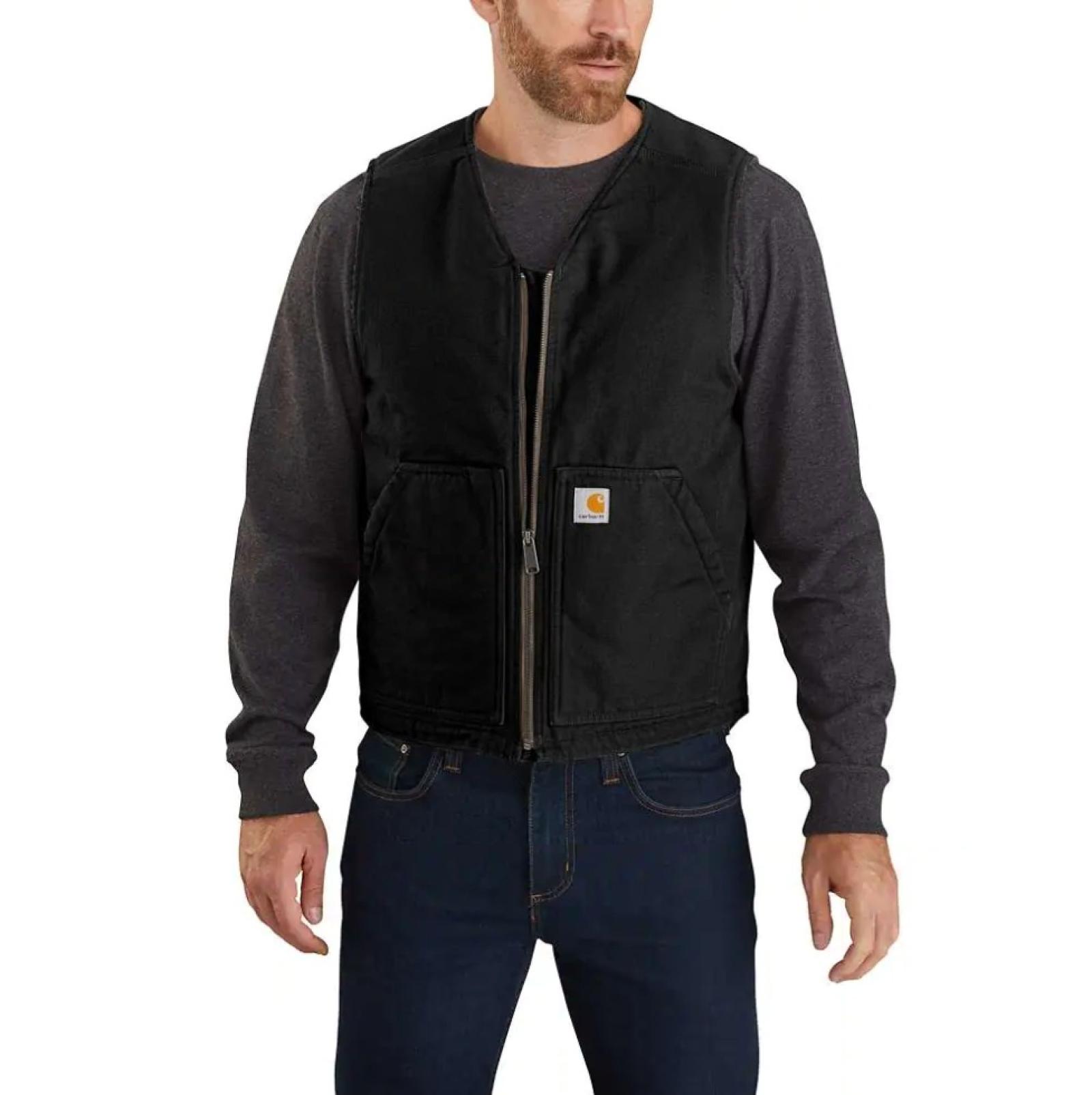 Carhartt Men's Washed Duck Sherpa Lined Vest