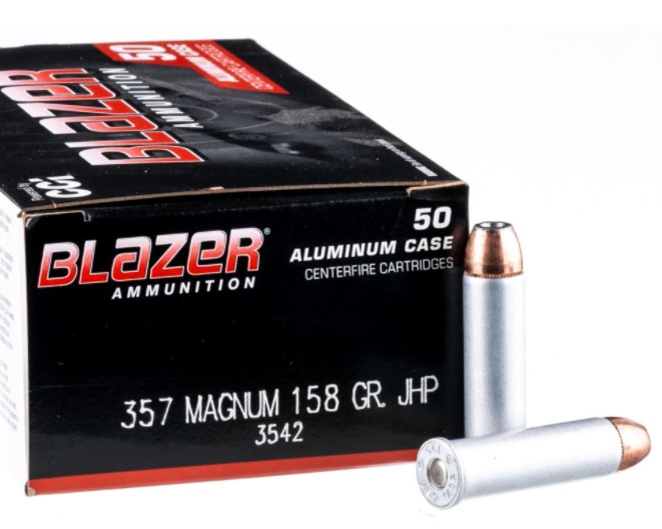CCI .357 MAG 158 Grain JHP 50 Round Box Aluminum Case Info and Bullets