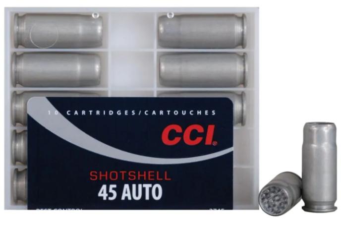 CCI .45 ACP Shotshell Ammunition 10 Rounds #9 Shot 120 Grains