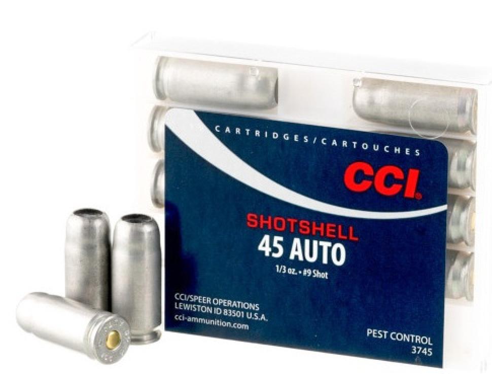CCI .45 ACP Shotshell Ammunition 10 Rounds #9 Shot 120 Grains