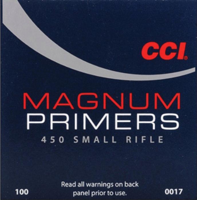 CCI 450 Mag Small Rifle Primers 100 Pack
